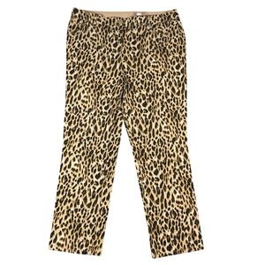 Chico's Leopard Print Trousers